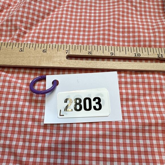 Lacoste Shirt Mens 44‎ US XL Orange White Check Gingham Button Up Long Sleeve* - Picture 8 of 11